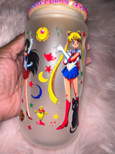 Load image into Gallery viewer, Saiilor Moon Frosted Libbey Glass